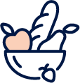 Icon ausgewogene Ernährung